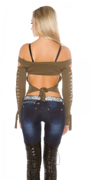 Koucla Sexy KouCla Shirt mit sexy Rissen Online