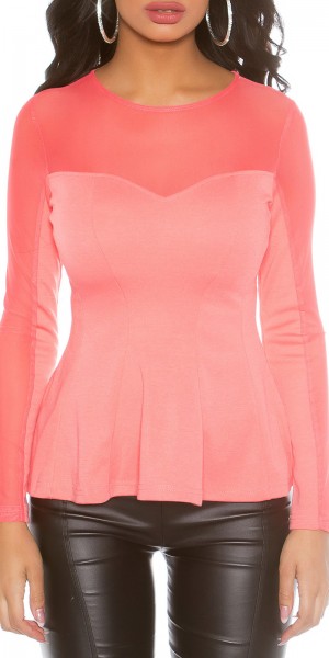 Koucla Sexy Koucla PartyShirt transparent mit Schösschen Angebote