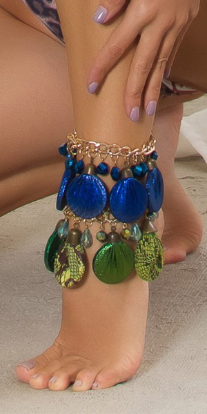 Koucla Trendy Fußkette mit Perlen Festival Style Online Outlet