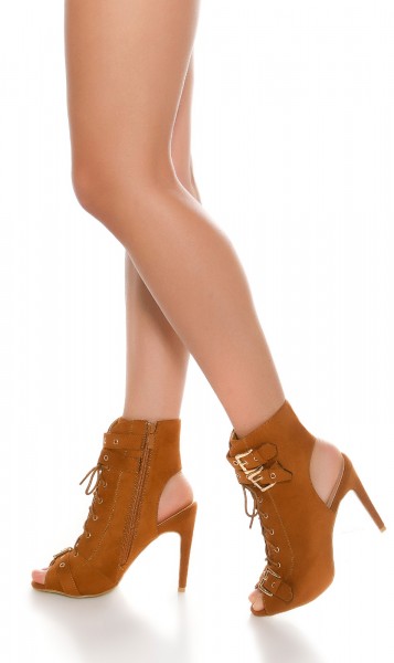 Koucla Sexy Peeptoe Stiefelette geschnürt JETZT KAUFEN
