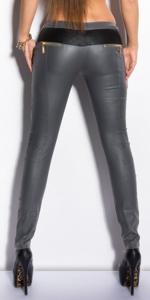 Koucla Sexy KouCla Treggings mit Zips und Lederlook Blitzangebot