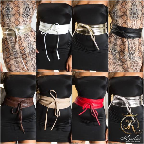 Koucla Sexy Kunstleder Taillengürtel Nur noch ein Tag übrig