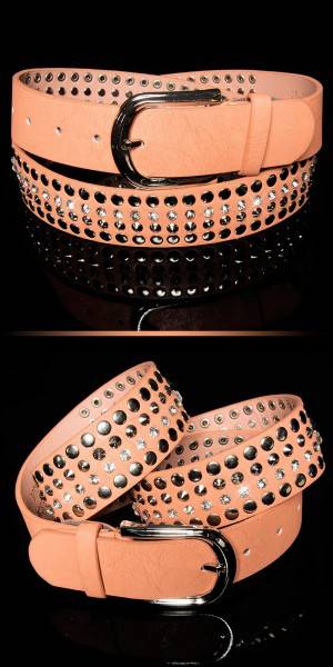 Koucla Sexy Hüftgürtel mit Nieten und Strass