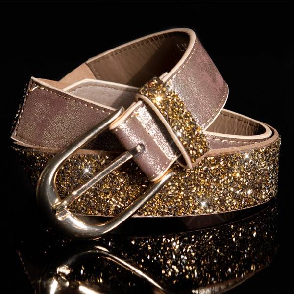 Koucla Sexy Gürtel mit Pyramidenglitzersteinen Hotsell