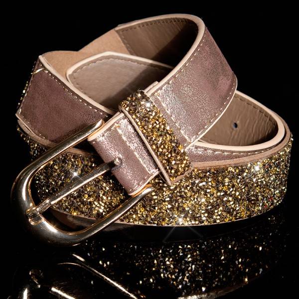 Koucla Sexy Gürtel mit Pyramidenglitzersteinen Hotsell