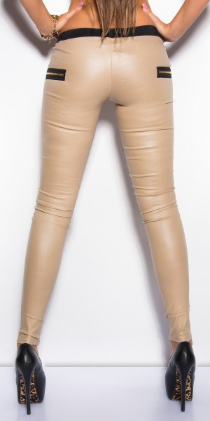 Koucla Sexy KouCla Lederlook-Treggings mit Zips Riesige Rabatte