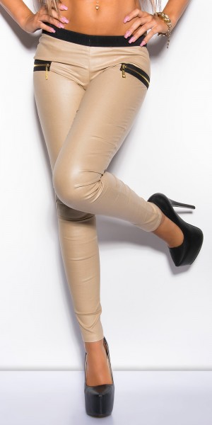 Koucla Sexy KouCla Lederlook-Treggings mit Zips Riesige Rabatte