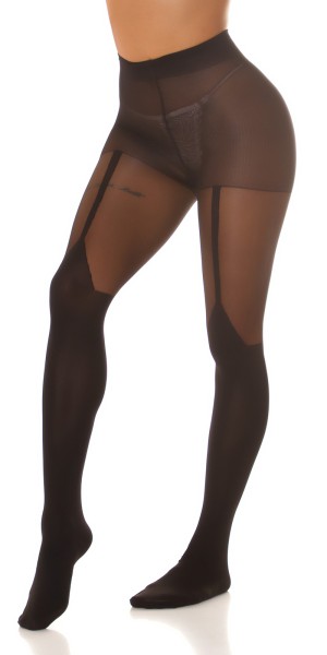 Koucla Sexy Strumpfhose in Strumpfhalter Optik Riesige Rabatte