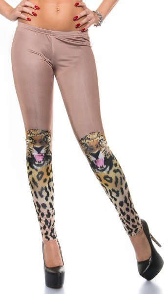 Koucla Sexy KouCla Leggings mit Leoface 50% Rabatt mit kostenlosem Versand