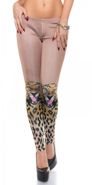 Koucla Sexy KouCla Leggings mit Leoface 50% Rabatt mit kostenlosem Versand