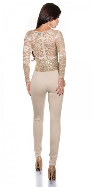 Koucla Sexy KouCla Partyoverall langarm Spitze+Pailletten Begrenzt auf 3 Tage