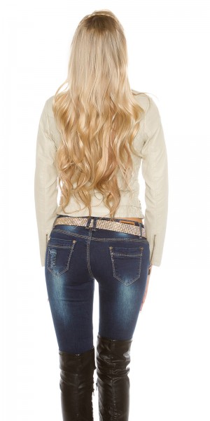 Koucla Sexy KouCla Bikerlook Jacke mit Steppung Wochenangebot