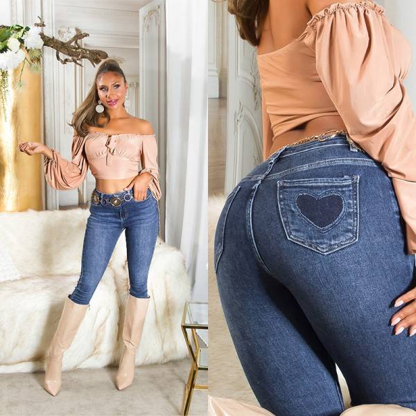 Koucla Sexy Fashionista Highwaist Jeans "Heart"