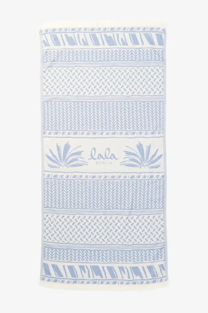 ﻿Lala Berlin Beach Blanket Aykahn cotton heritage stripe blue Limitierter Zeitrabatt