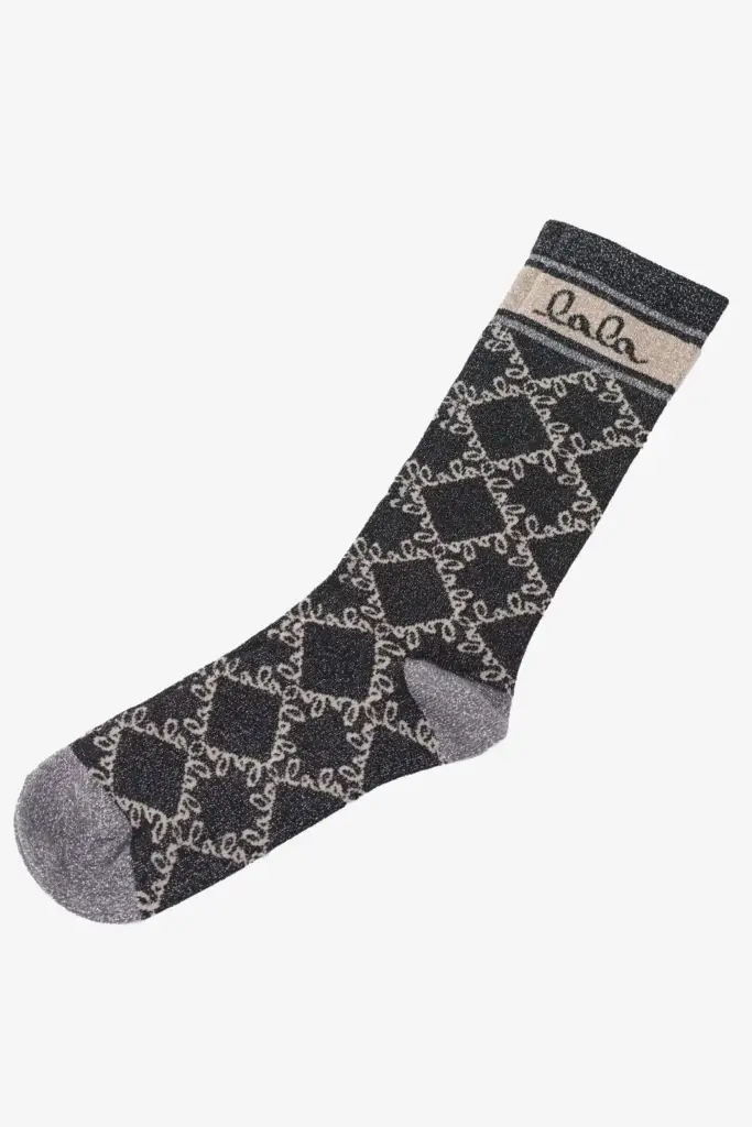 Lala Berlin Socks Aske viscose mix gold lalagram Fabrikpreis
