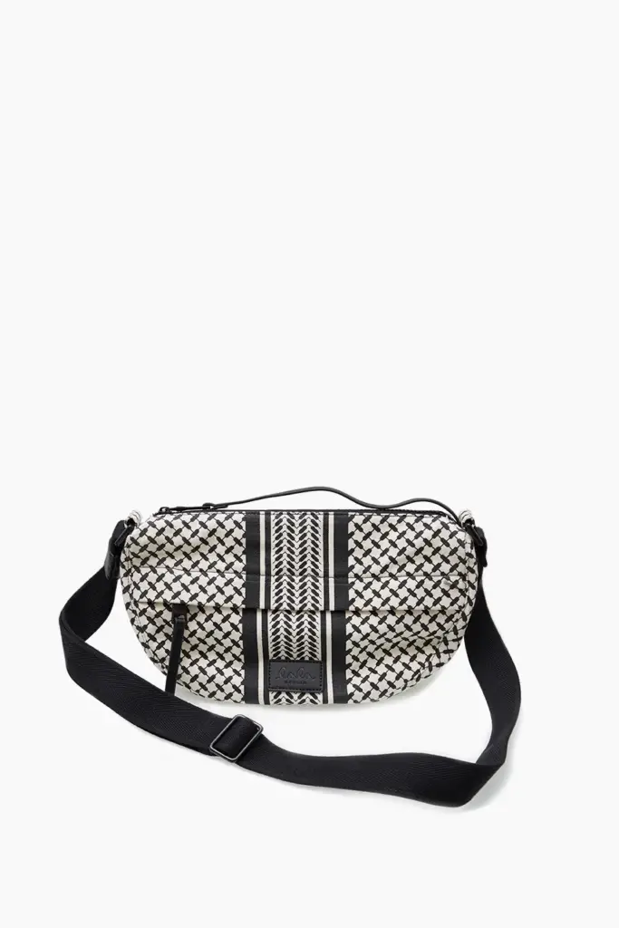 Lala Berlin Crossbody Melly canvas heritage stripe black Saisonschlussverkauf