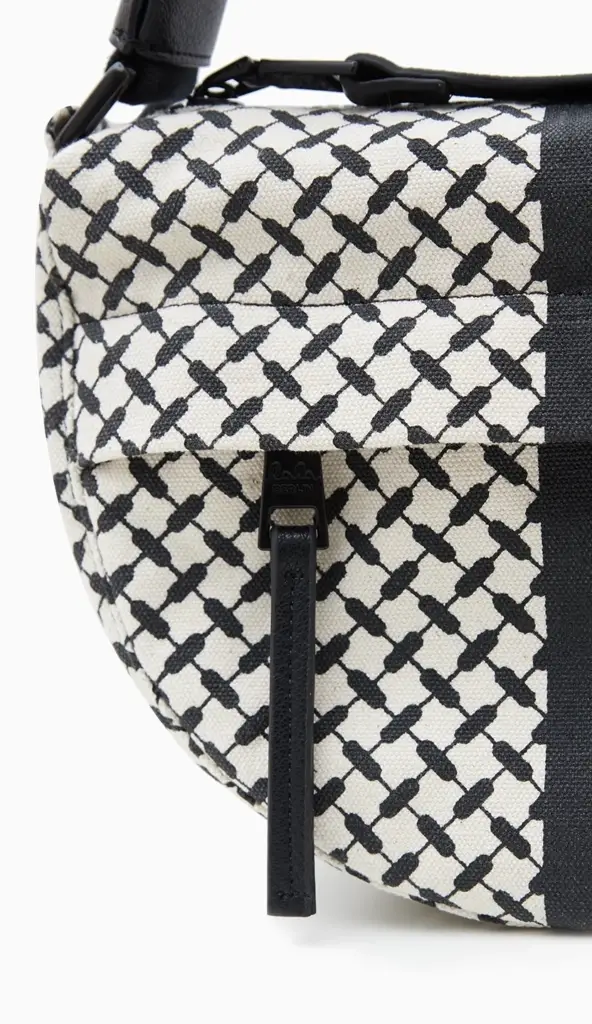 Lala Berlin Crossbody Melly canvas heritage stripe black Saisonschlussverkauf