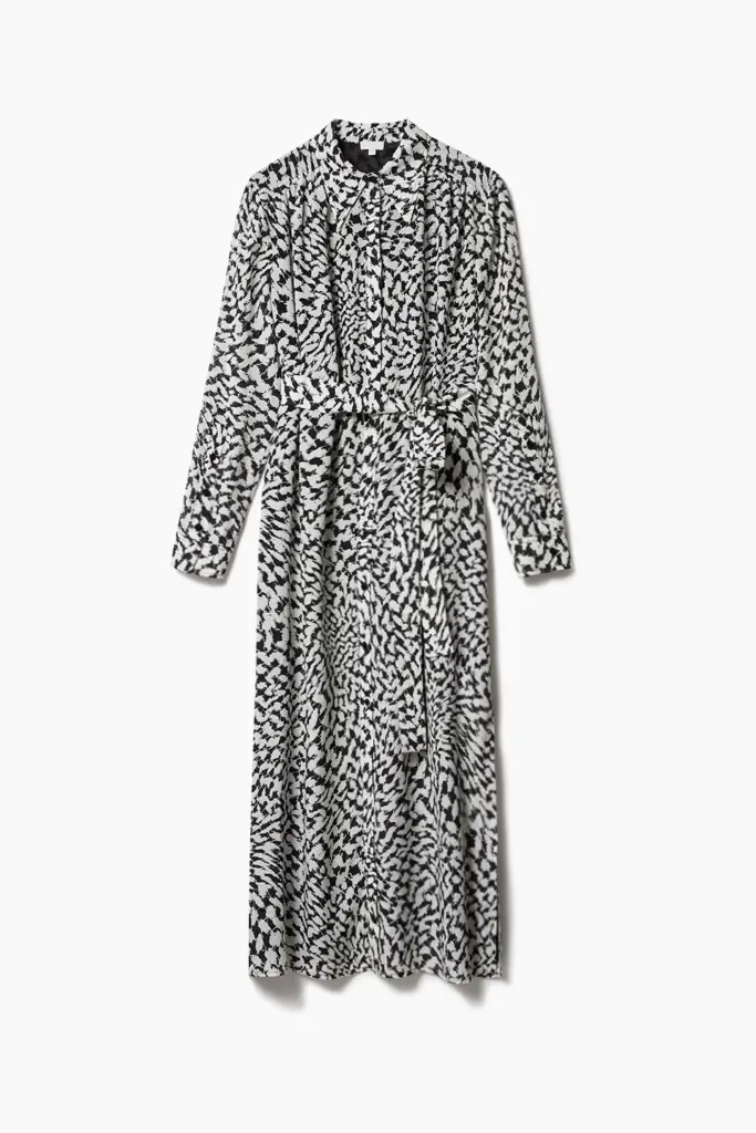 Lala Berlin Dress Deerja viscose/silk blend swoosh heritage Valentinstagsangebot