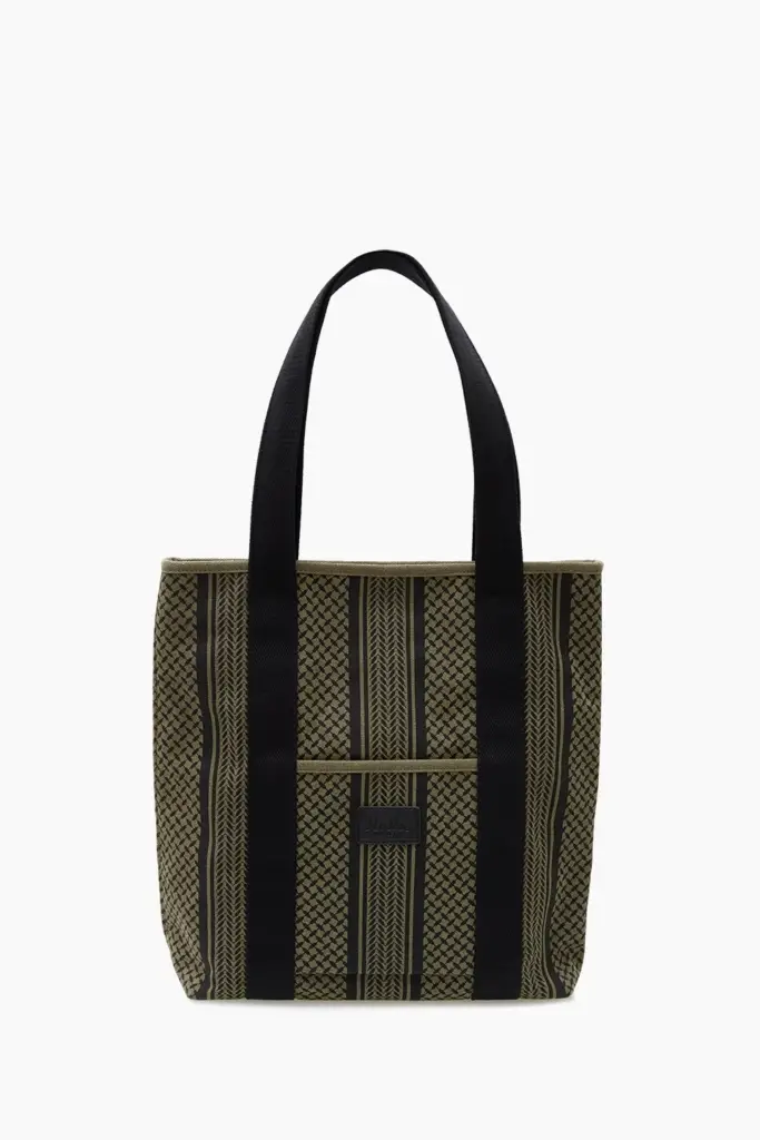 Lala Berlin Tote Carmela canvas olive/black Räumungsverkauf