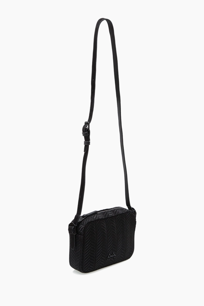 Lala Berlin Crossbody Magna canvas embroidery black Tägliche Deals