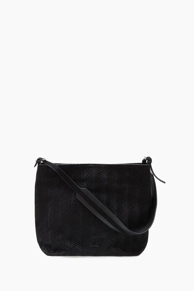 Lala Berlin Hobo Makis canvas embroidery black Sonderangebote