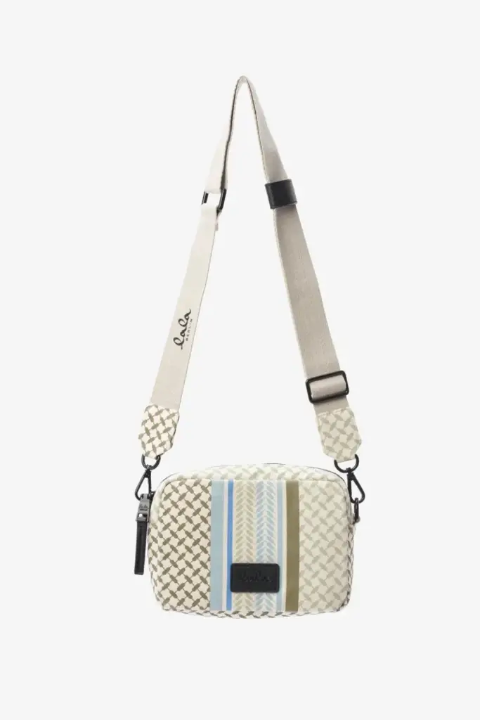 Lala Berlin Crossbody Milly canvas heritage stripe olive VIP-Rabatte