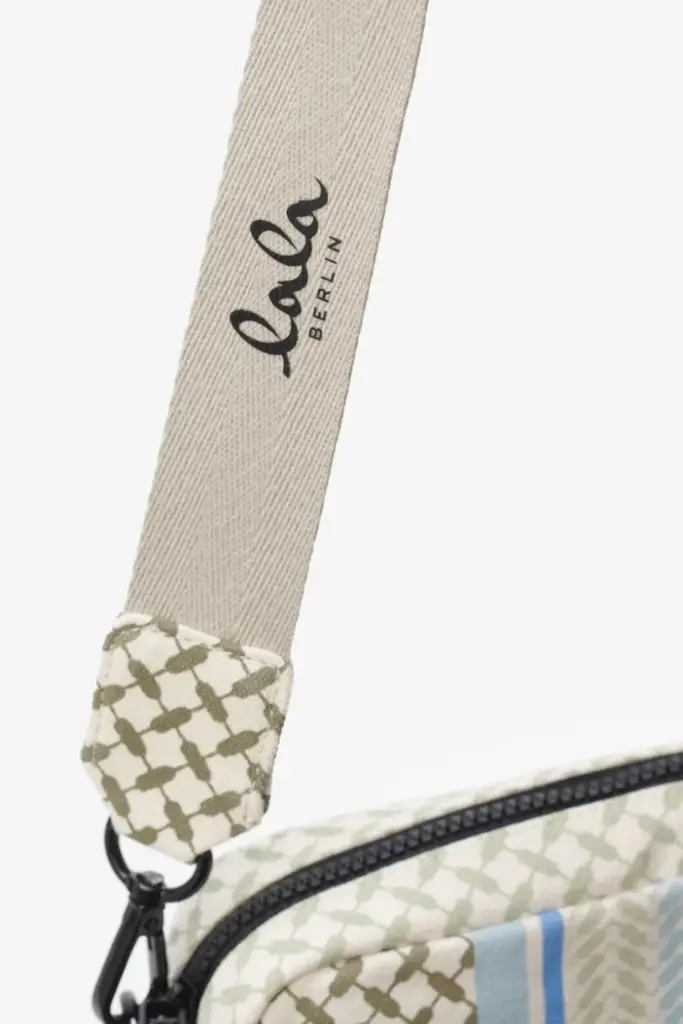 Lala Berlin Crossbody Milly canvas heritage stripe olive VIP-Rabatte