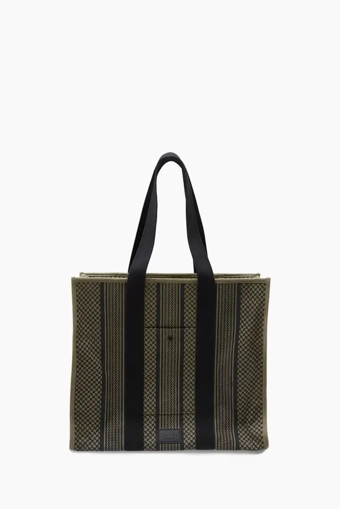 Lala Berlin Shopper Mason canvas olive/black Super Sparpreis