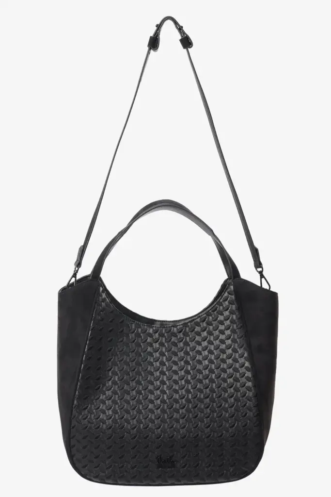 Lala Berlin Shopper Mar vegan leather heritage embroidery black Wochenangebot
