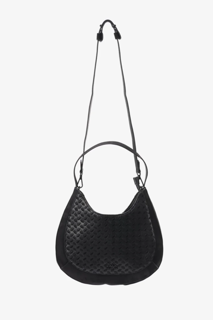 Lala Berlin Crossbody Moni vegan leather heritage embroidery black Kostenlose Rückgabe