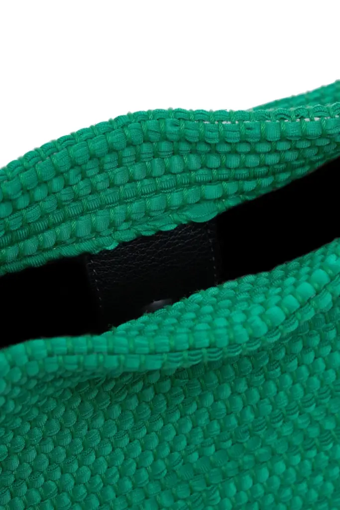 Lala Berlin Small Crossbody Mimi polyester green carpet weave Letzte 3 Tage
