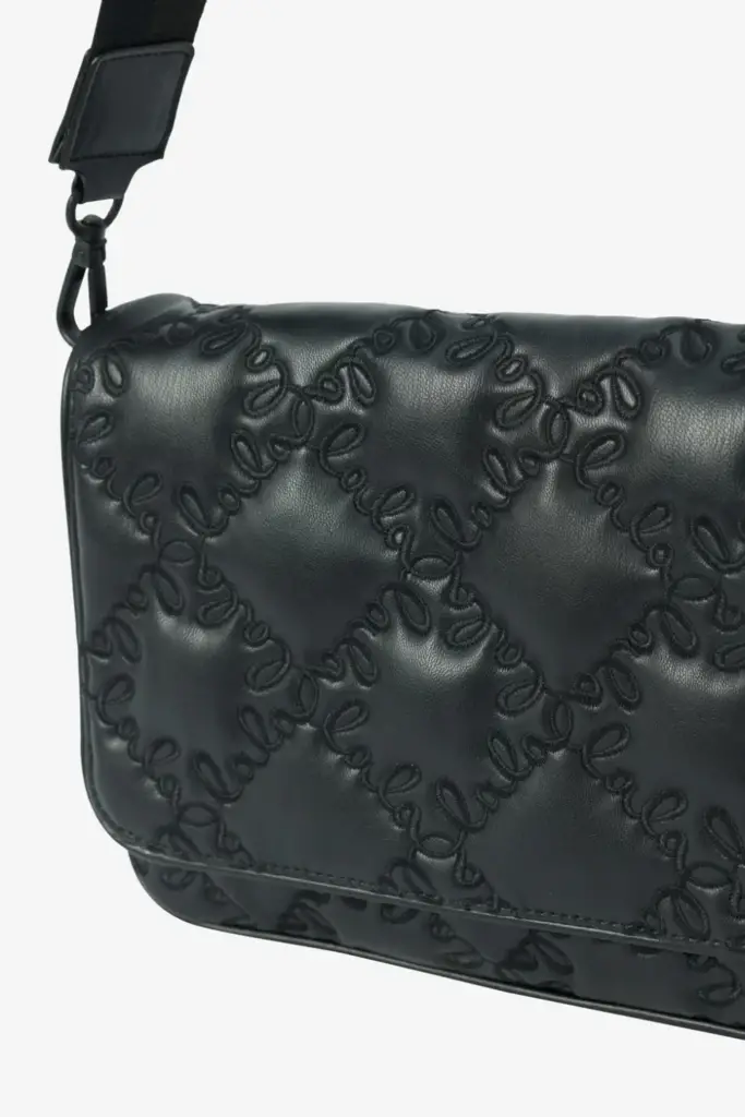 Lala Berlin Shoulderbag Mauvi vegan leather lalagram black Zeitbegrenzte Promotion