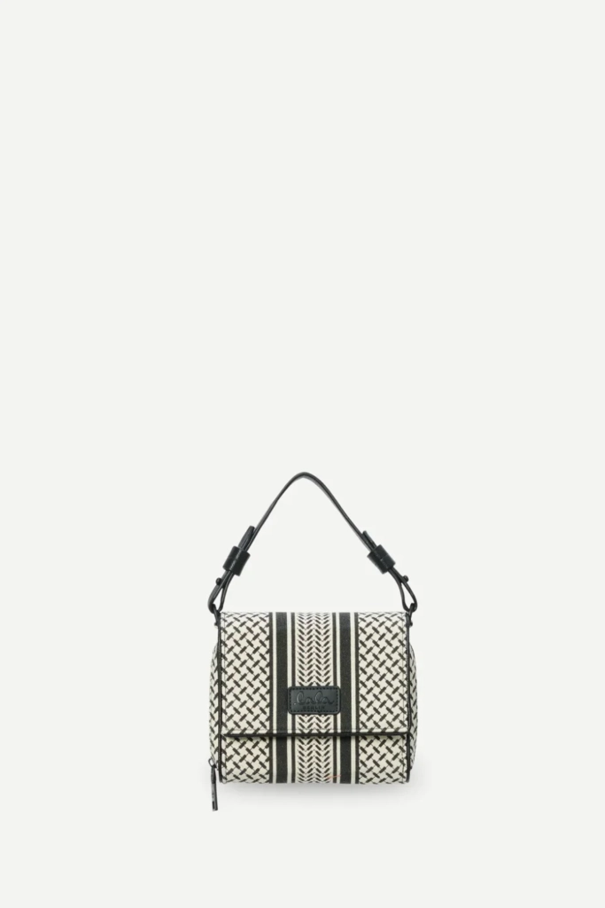 Lala Berlin Crossbody Migrid canvas heritage stripe black Bis zu 65% Rabatt