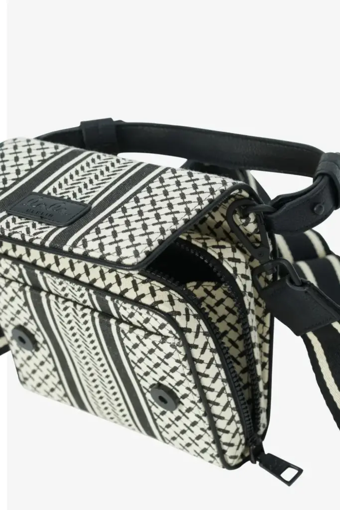 Lala Berlin Crossbody Migrid canvas heritage stripe black Bis zu 65% Rabatt