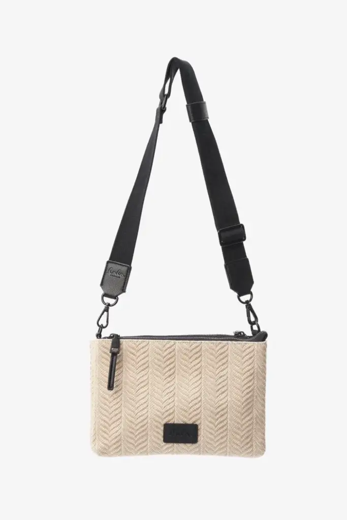 Lala Berlin Crossbody Pouch Marte canvas chevron cream Bis zu 55% Rabatt