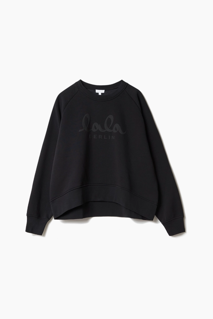 Lala Berlin Sweatshirt Ijora cotton black Super Rabatt