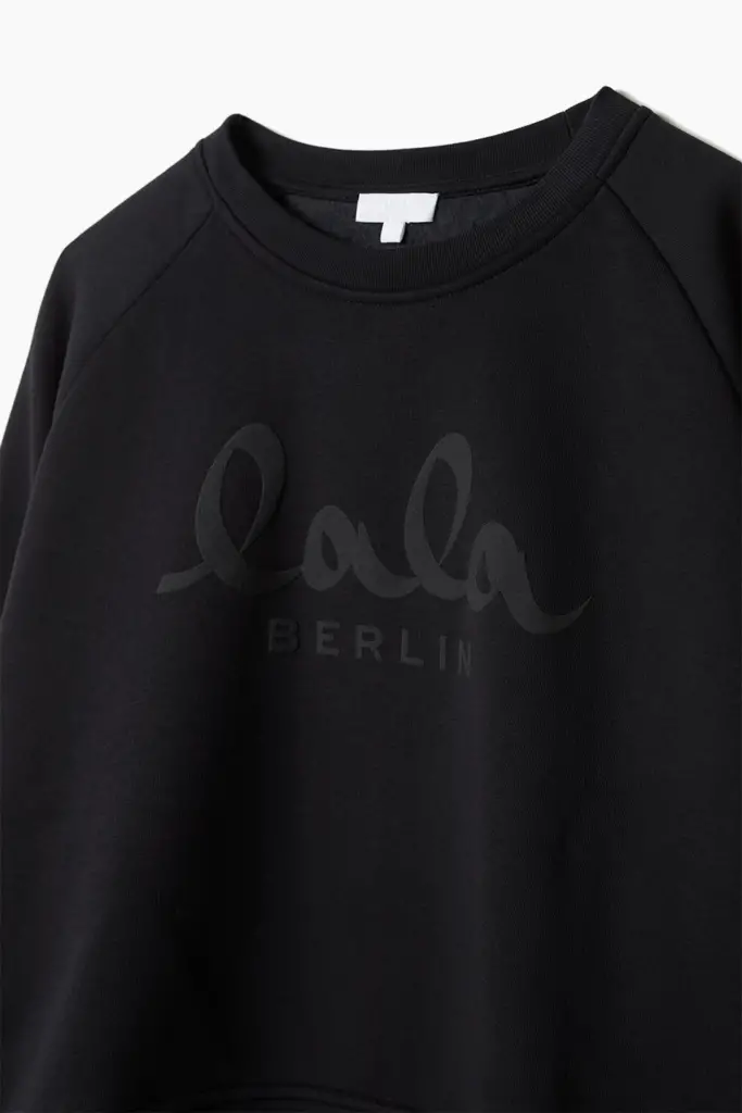 Lala Berlin Sweatshirt Ijora cotton black Super Rabatt