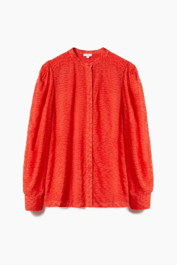 Lala Berlin Blouse Baran viscose hot orange Begrenzt auf 3 Tage