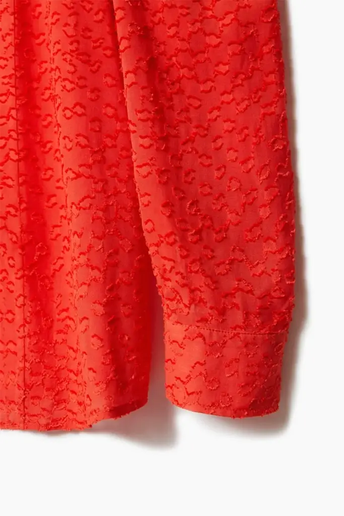 Lala Berlin Blouse Baran viscose hot orange Begrenzt auf 3 Tage