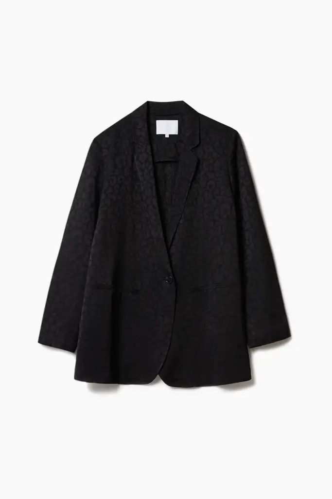Lala Berlin Jacket Jewel viscose mix leo black Speichern exportieren