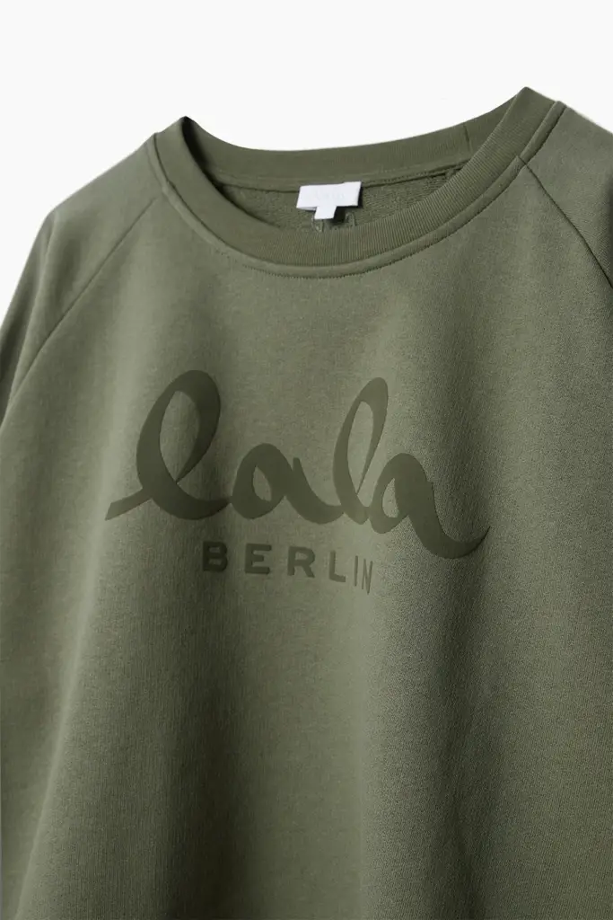 Lala Berlin Sweatshirt Ijora cotton olive 50% Rabatt für begrenzte Zeit