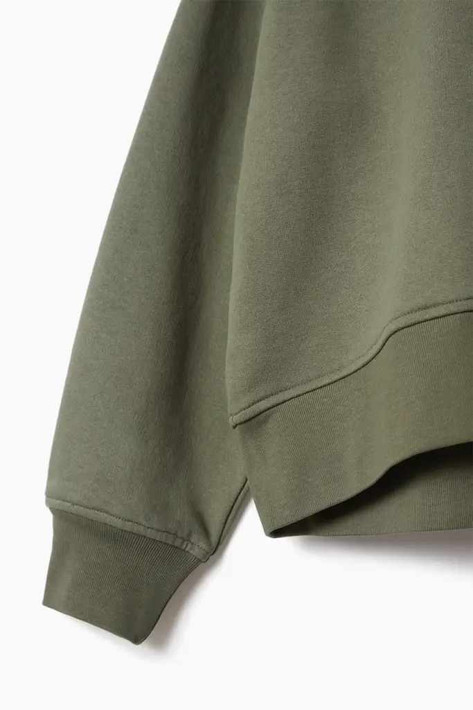 Lala Berlin Sweatshirt Ijora cotton olive 50% Rabatt für begrenzte Zeit