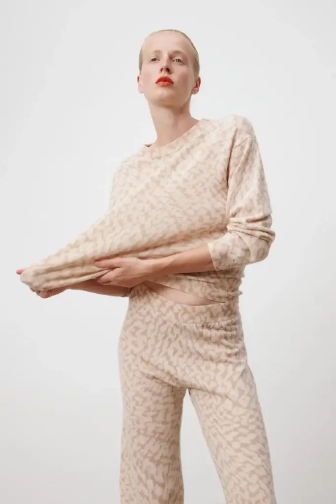 Lala Berlin Pants Kartos wool mix cream heritage Auslauf