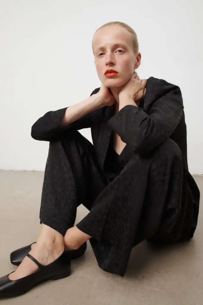 Lala Berlin Pants Polko viscose mix leo black Angebote