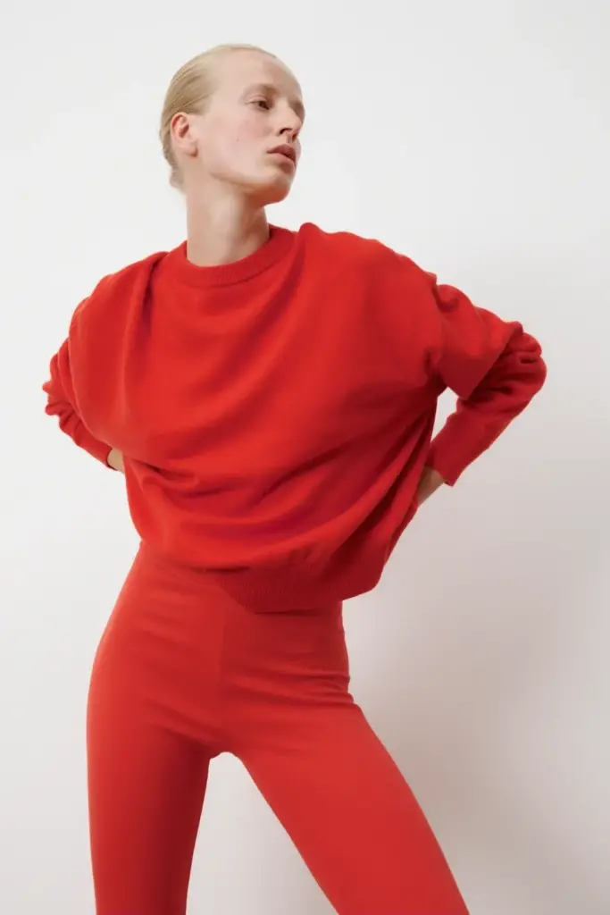 Lala Berlin Leggins Leonie cotton hot orange Schlussverkauf
