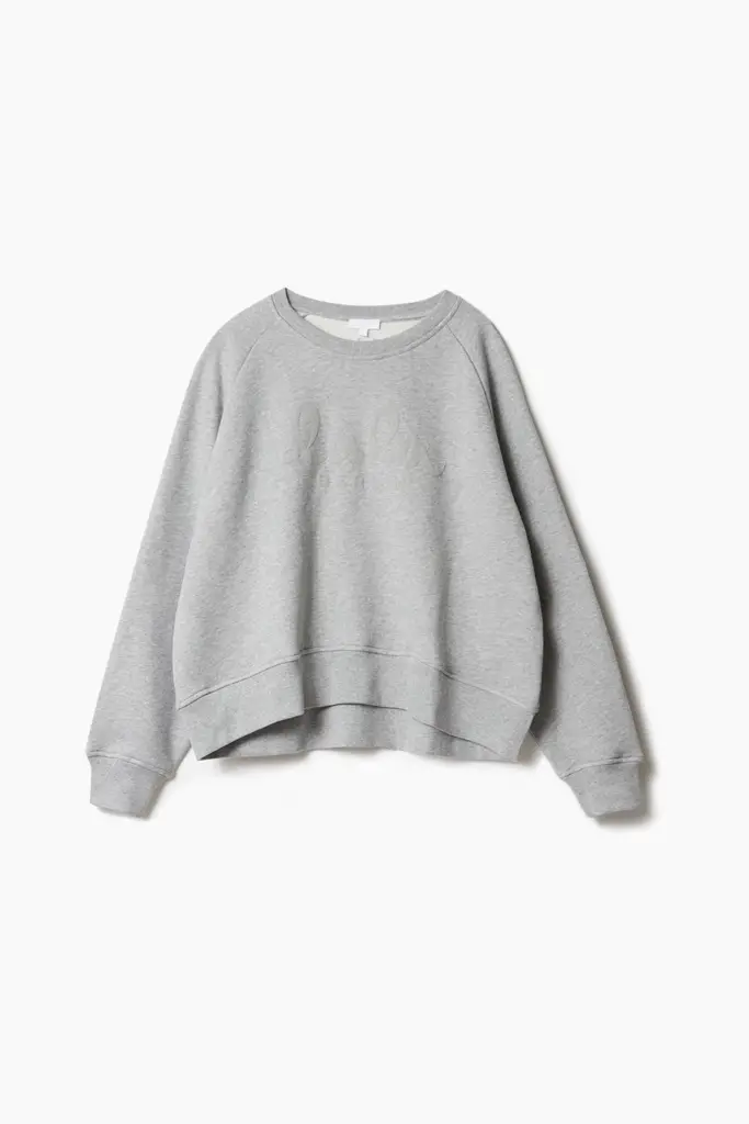 Lala Berlin Sweatshirt Ijora cotton heather grey Fabrikverkauf