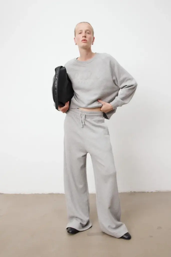Lala Berlin Sweatshirt Ijora cotton heather grey Fabrikverkauf