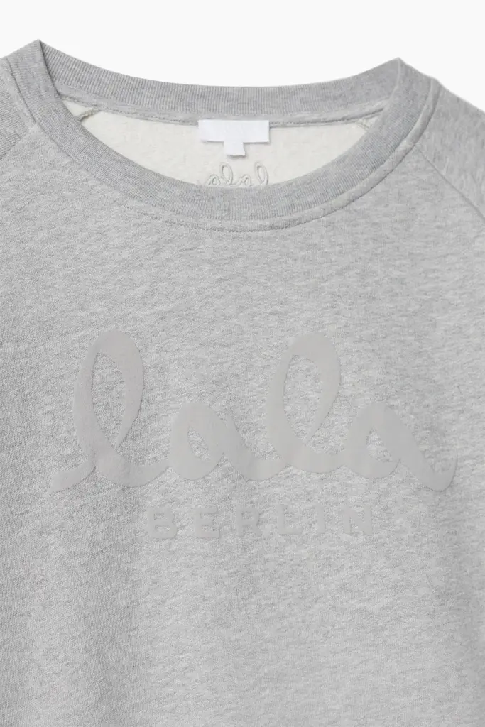 Lala Berlin Sweatshirt Ijora cotton heather grey Fabrikverkauf