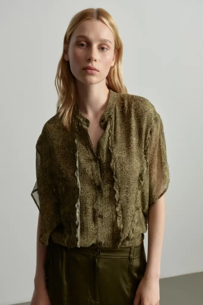 Lala Berlin Blouse Benaja viscose maze garden Fabrik Onlineshop