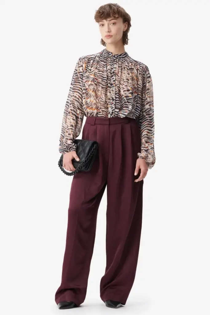 Lala Berlin Blouse Baylin viscose zebra shibori Flash Sale